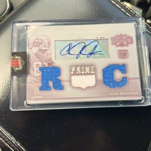 Topps 2007 Calvin Johnson Topps certified autograph issue   **1 of 1** rookie